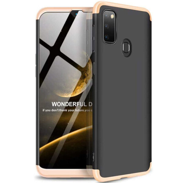 

Пластикова накладка GKK LikGus 360 градусів (opp) для Samsung Galaxy M30s/M21 Чорний/Золотий (145138)
