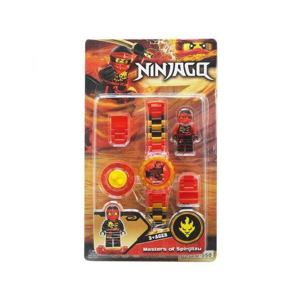 

Детский набор Ninjago с часами (красный) SM550