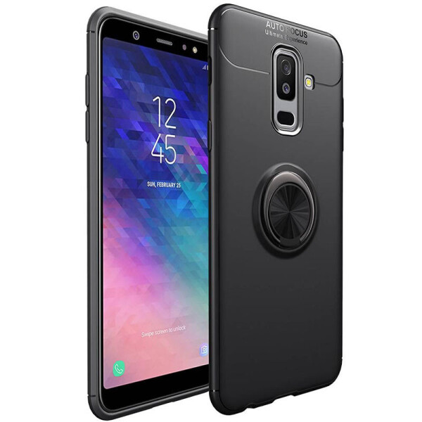 

TPU чехол Deen ColorRing под магнитный держатель (opp) для Samsung Galaxy A6 (2018) Черный / Черный (143649)