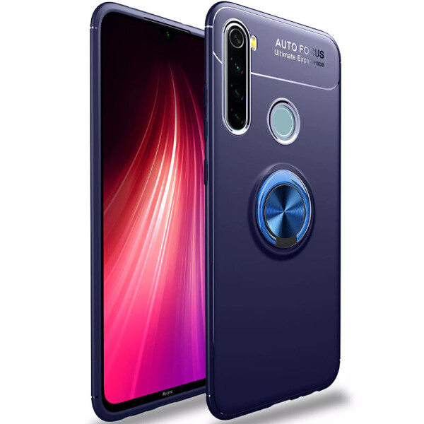 

TPU чохол Deen ColorRing під магнітний тримач (opp) для Xiaomi Redmi Note 8 Синій/Синій (140284)