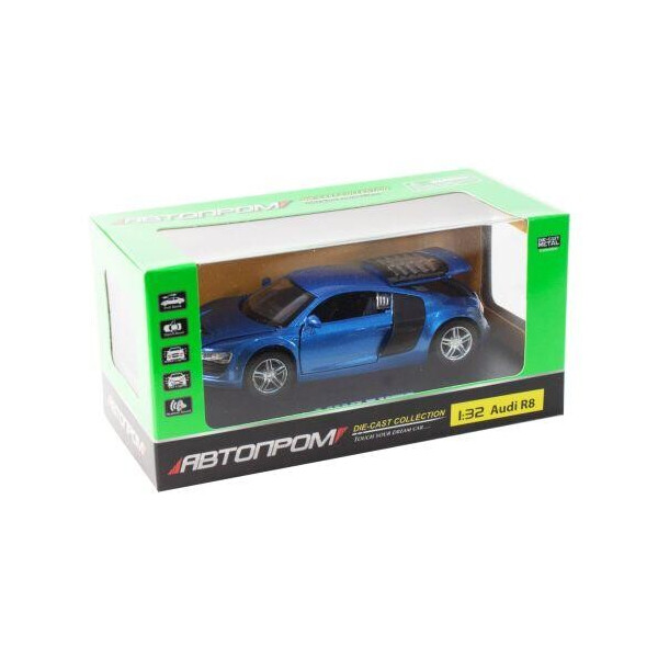 

Машинка инерционная Audi R8 из серии Автопром (синяя) 3201D