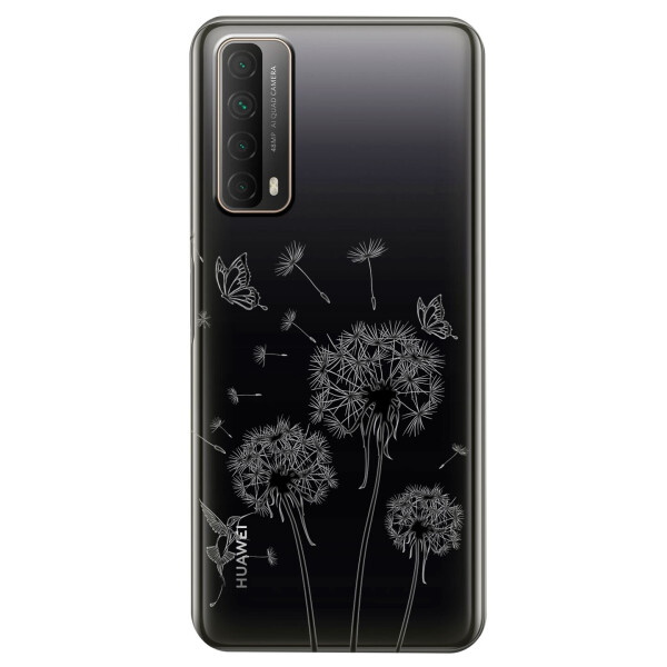 

Huawei P Smart 2021 чехол из прозрачного силикона с рисунком - Одуванчики (KS7471)