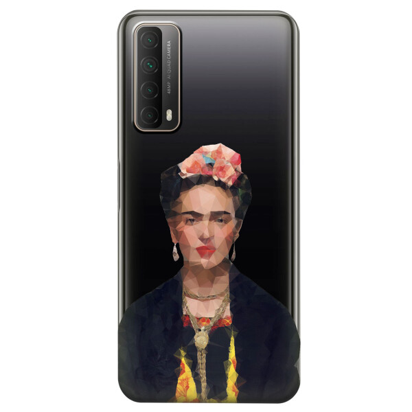 

Huawei P Smart 2021 чехол из прозрачного силикона с рисунком - Фрида Кало (KS7467)