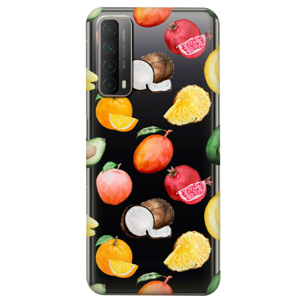 

Huawei P Smart 2021 чехол из прозрачного силикона с рисунком - Фрукты (KS7431)