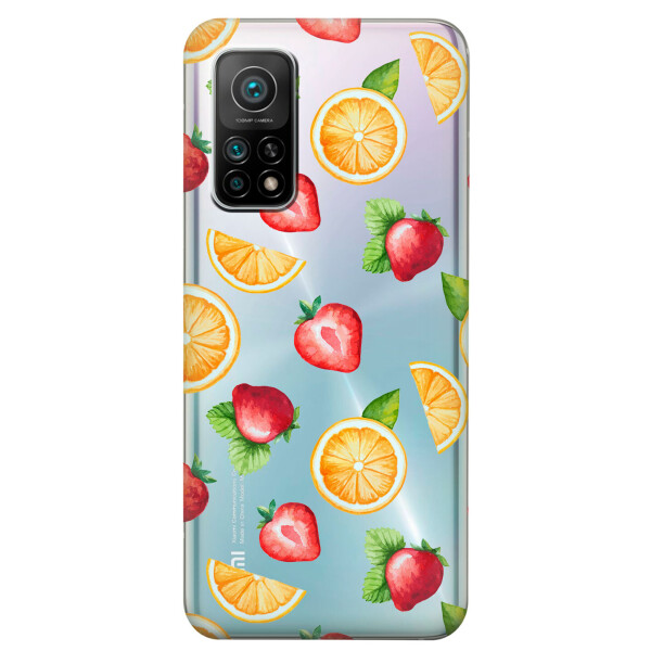 

Xiaomi Redmi K30S чехол из прозрачного силикона с рисунком - Фруктовый дизайн (KS7745)