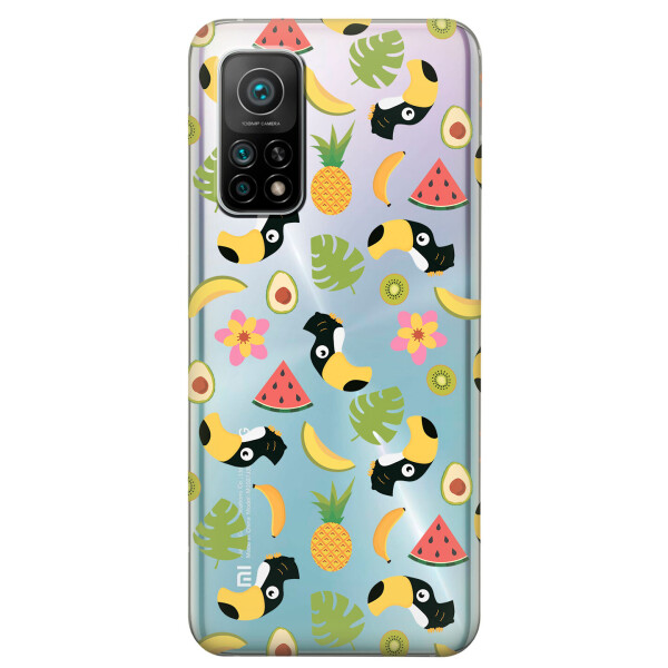 

Xiaomi Redmi K30S чехол из прозрачного силикона с рисунком - Летний клипарт (KS7738)