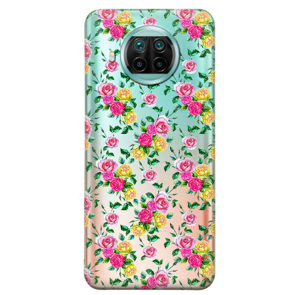 

Xiaomi Mi 10T Lite чехол из прозрачного силикона с рисунком - Розы (KS7476)