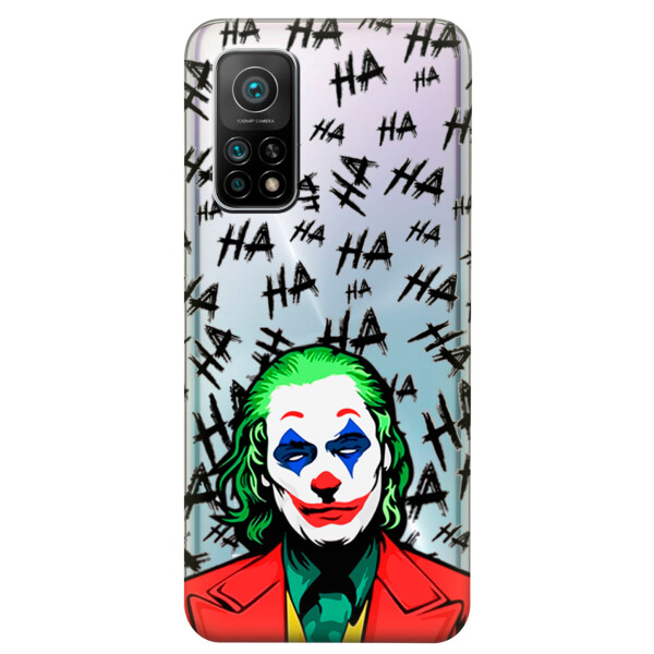 

Xiaomi Redmi K30S чехол из прозрачного силикона с рисунком - Джокер (KS7768)