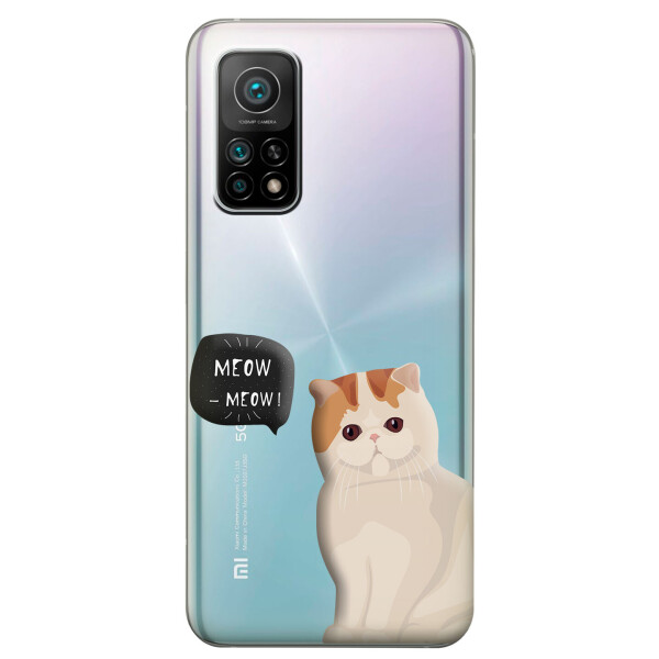 

Xiaomi Mi 10T чехол из прозрачного силикона с рисунком - Котенок (KS7592)