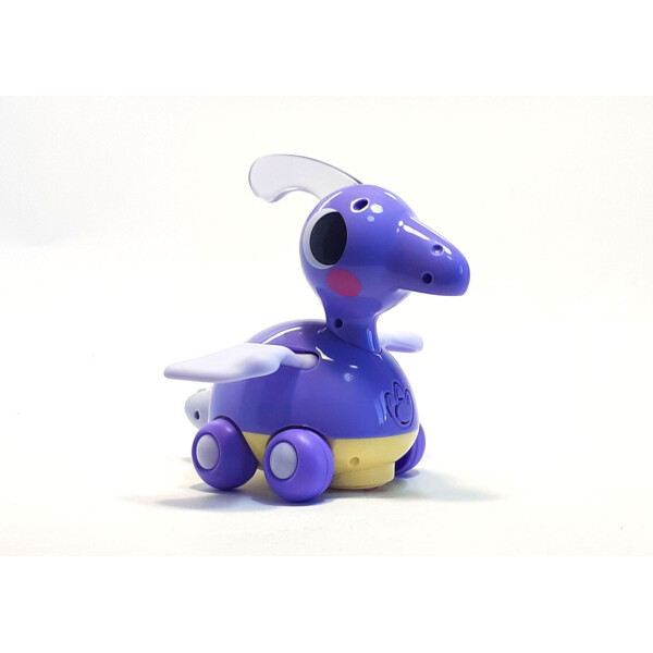 Акція на Каталка динозаврик, Hola Toys, фиолетовая. від Allo UA