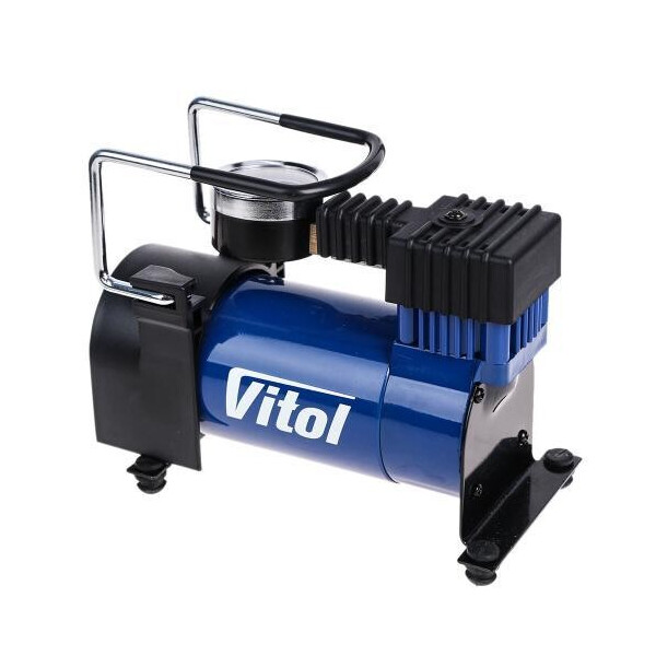 

Автокомпрессор Vitol K-20 100psi/12Amp/35л