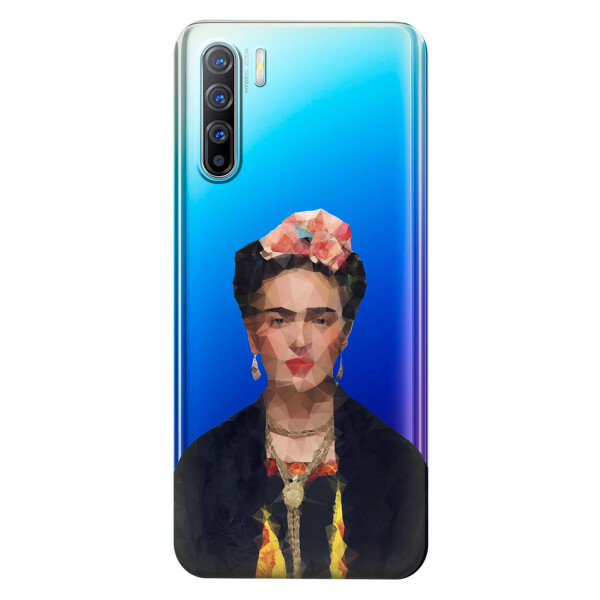 

Прозрачный силиконовый чехол iSwag для OPPO Reno 3 с рисунком - Фрида Кало (KS3792)