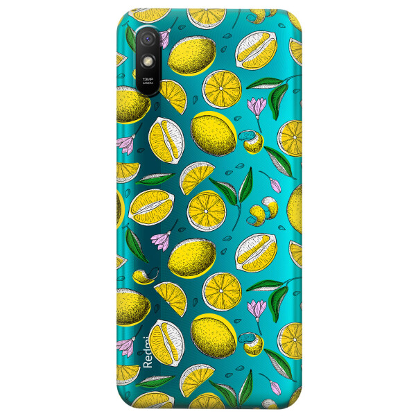

Прозрачный силиконовый чехол iSwag для Xiaomi Redmi 9A с рисунком - Лимоны (KS3899)