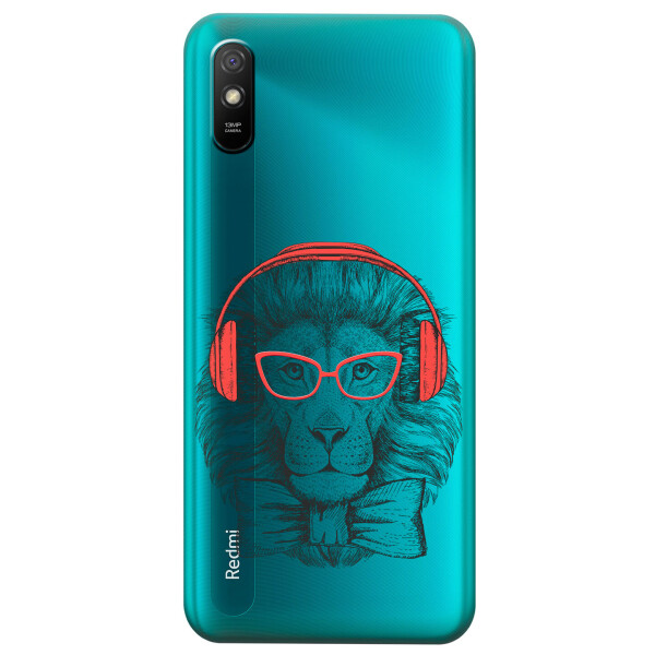 

Прозрачный силиконовый чехол iSwag для Xiaomi Redmi 9A с рисунком - Лев (KS3932)