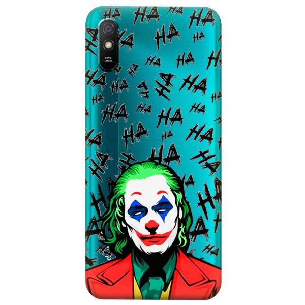 

Прозрачный силиконовый чехол iSwag для Xiaomi Redmi 9A с рисунком - Джокер (KS3943)
