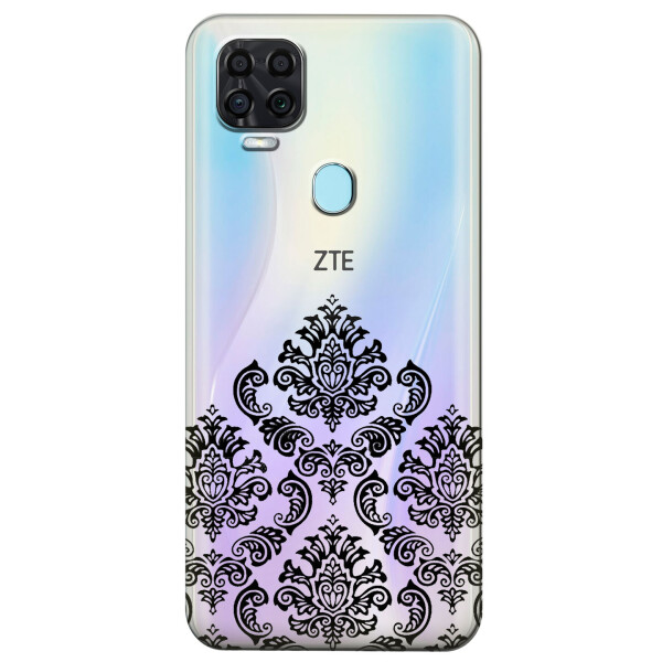 

Прозрачный силиконовый чехол iSwag для ZTE Blade V2020 с рисунком - Мандала (KS3976)