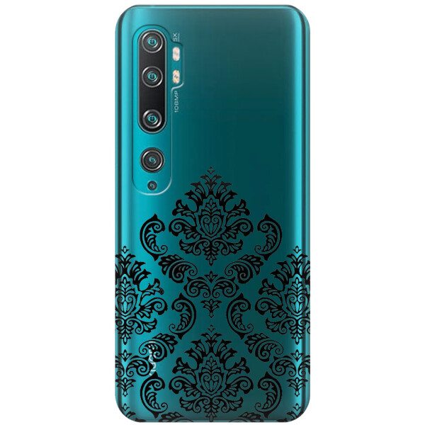 

Прозрачный силиконовый чехол iSwag для Xiaomi Mi Note 10 Pro с рисунком - Мандала (H323)