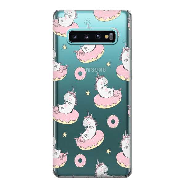 

Чехол iSwag для Samsung Galaxy S10 Единороги на пончиках (H399)