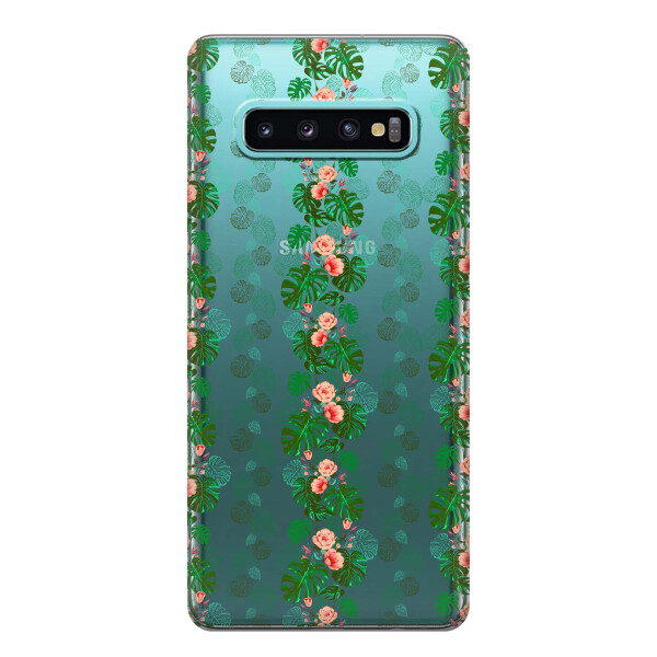 

Чехол iSwag для Samsung Galaxy S10 Тропические листья (H407)