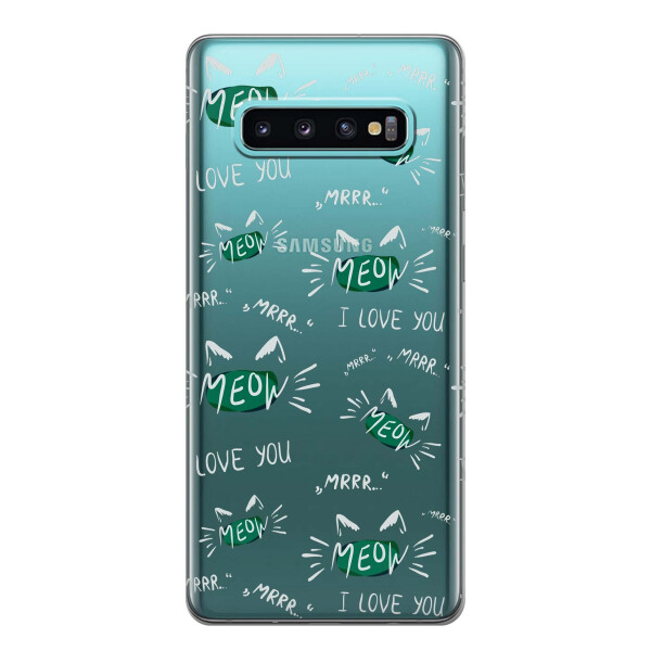 

Чехол iSwag для Samsung Galaxy S10 Кошачьи мордочки (H374)
