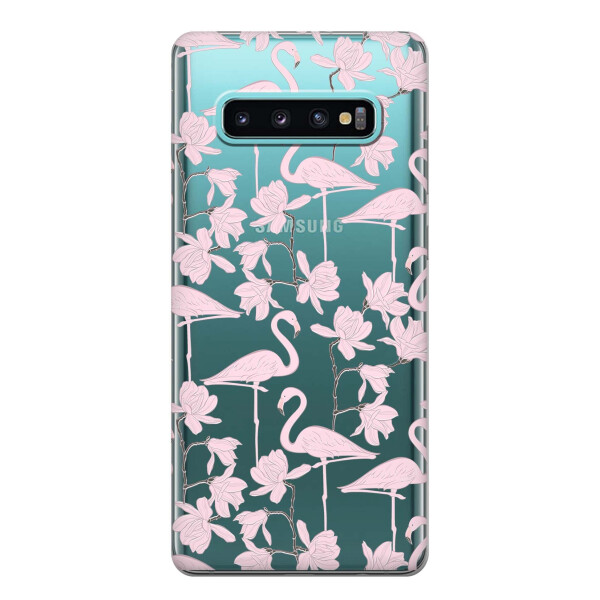 

Чехол iSwag для Samsung Galaxy S10 Plus Розовые фламинго (H468)