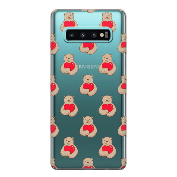 

Чехол iSwag для Samsung Galaxy S10 Plus Влюбленные медведи (H477)