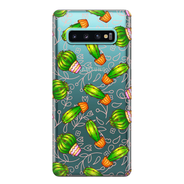 

Чехол iSwag для Samsung Galaxy S10 Plus Арт кактусы (H478)