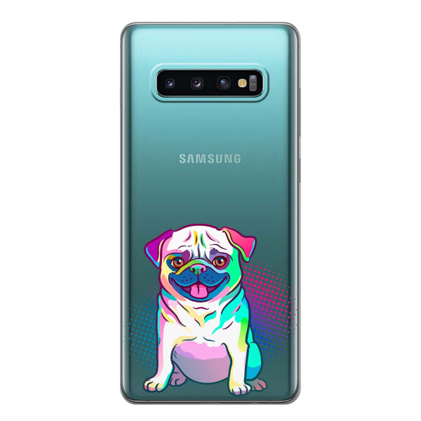 

Чехол iSwag для Samsung Galaxy S10 Plus Мопс (H489)