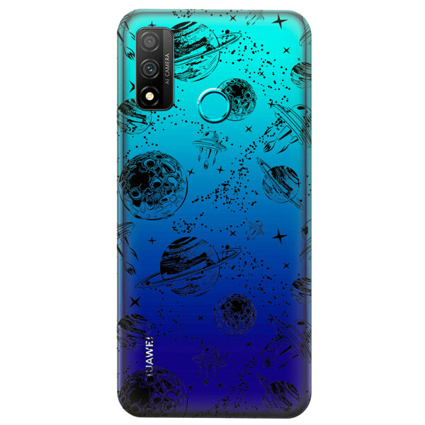 

Прозрачный силиконовый чехол iSwag для Huawei P Smart 2020 с рисунком - Космос (KS4263)