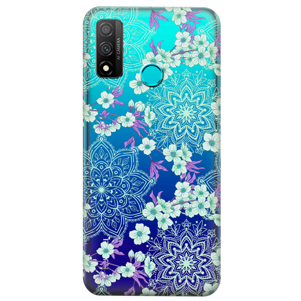 

Прозрачный силиконовый чехол iSwag для Huawei P Smart 2020 с рисунком - Цветочная мандала (KS4287)