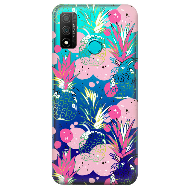 

Прозрачный силиконовый чехол iSwag для Huawei P Smart 2020 с рисунком - Ананасы (KS4290)