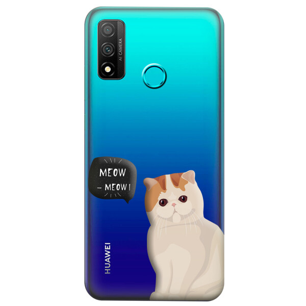 

Прозрачный силиконовый чехол iSwag для Huawei P Smart 2020 с рисунком - Котенок (KS4292)