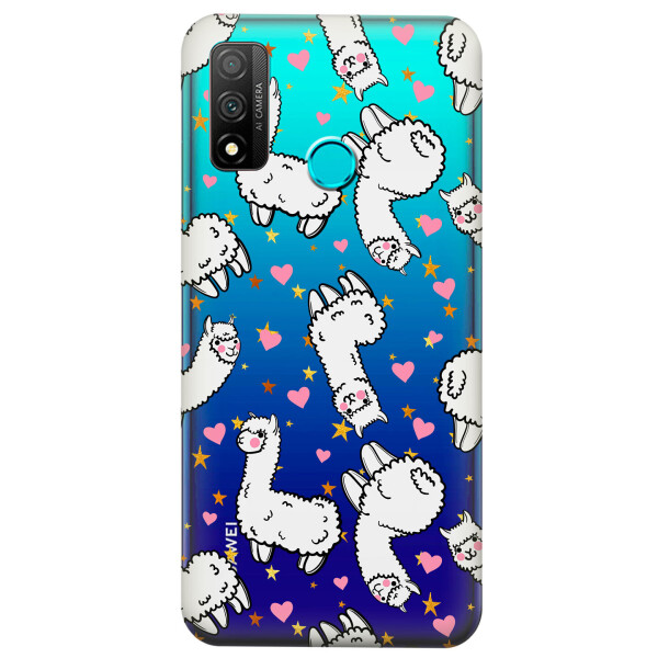 

Прозрачный силиконовый чехол iSwag для Huawei P Smart 2020 с рисунком - Ламы (KS4297)