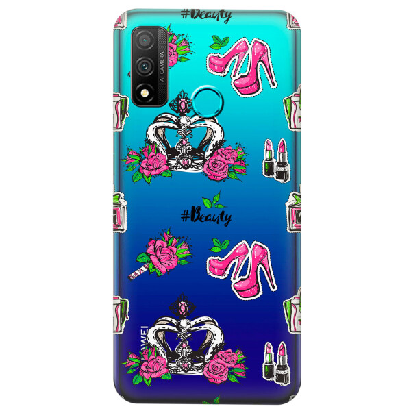 

Прозрачный силиконовый чехол iSwag для Huawei P Smart 2020 с рисунком - Женский дизайн (KS4305)