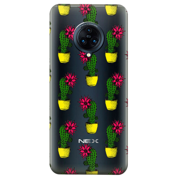 

Прозрачный силиконовый чехол iSwag для Vivo NEX 3 с рисунком - Кактусы (KS4353)
