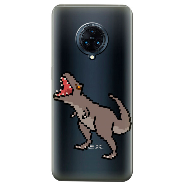 

Прозрачный силиконовый чехол iSwag для Vivo NEX 3 с рисунком - Пикселький динозавр (KS4375)