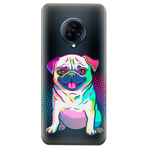 

Прозрачный силиконовый чехол iSwag для Vivo NEX 3 с рисунком - Мопс (KS4385)