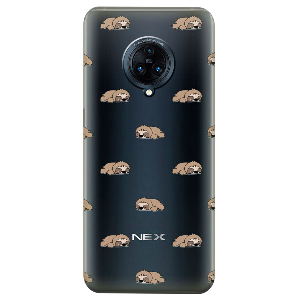 

Прозрачный силиконовый чехол iSwag для Vivo NEX 3 с рисунком - Спящие ленивцы (KS4391)