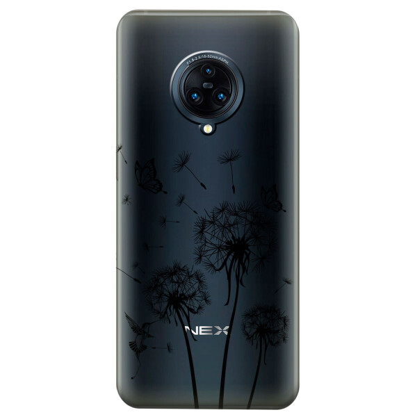 

Прозрачный силиконовый чехол iSwag для Vivo NEX 3 с рисунком - Одуванчики (KS4396)