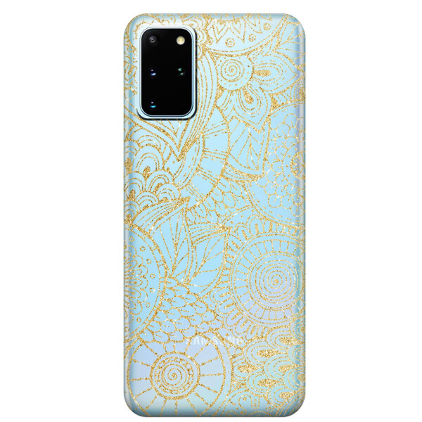 

Прозрачный силиконовый чехол iSwag для Samsung Galaxy S20 Plus Золотая мандала (M1072)