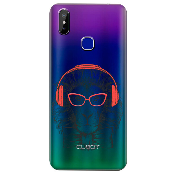 

Прозрачный силиконовый чехол iSwag для Cubot Max 2 с рисунком - Лев (KS4457)