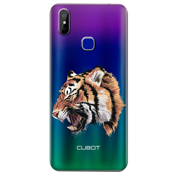 

Прозрачный силиконовый чехол iSwag для Cubot Max 2 с рисунком - Тигр (KS4463)