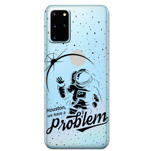 

Прозрачный силиконовый чехол iSwag для Samsung Galaxy S20 Plus Космонавт с проблемой (M1121)