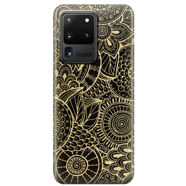 

Прозрачный силиконовый чехол iSwag для Samsung Galaxy S20 Ultra Золотая мандала (M1138)