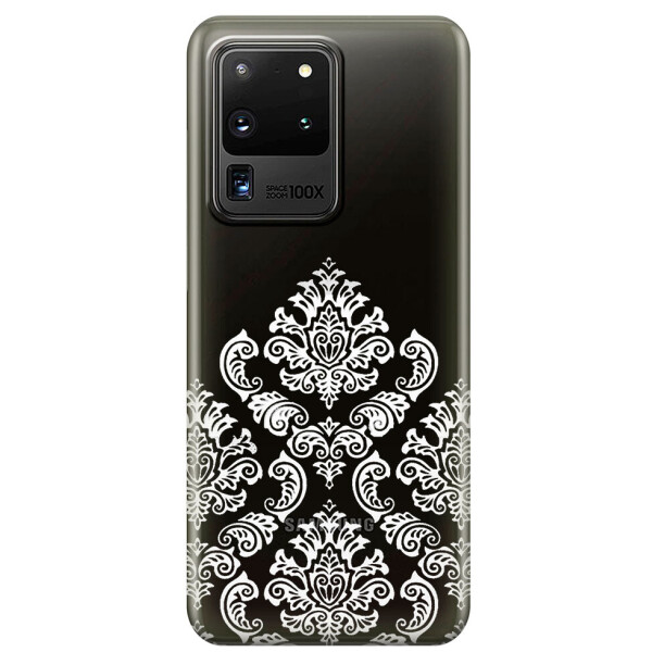 

Прозрачный силиконовый чехол iSwag для Samsung Galaxy S20 Ultra Мандала (M1157)
