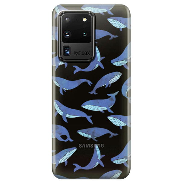 

Прозрачный силиконовый чехол iSwag для Samsung Galaxy S20 Ultra Киты (M1165)
