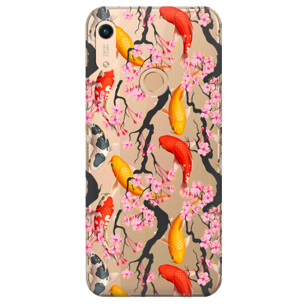 

Прозрачный силиконовый чехол iSwag для Huawei Y6s (2019) с рисунком - Японские рыбы (M1200)