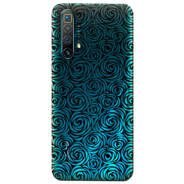 

Прозрачный силиконовый чехол iSwag для Realme X3 с рисунком - Черные узоры (KS4573)