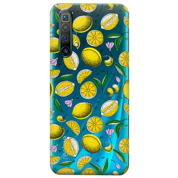 

Прозрачный силиконовый чехол iSwag для Realme X3 с рисунком - Лимоны (KS4574)