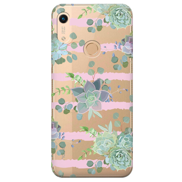 

Прозрачный силиконовый чехол iSwag для Huawei Y6s (2019) с рисунком - Суккуленты (M1213)